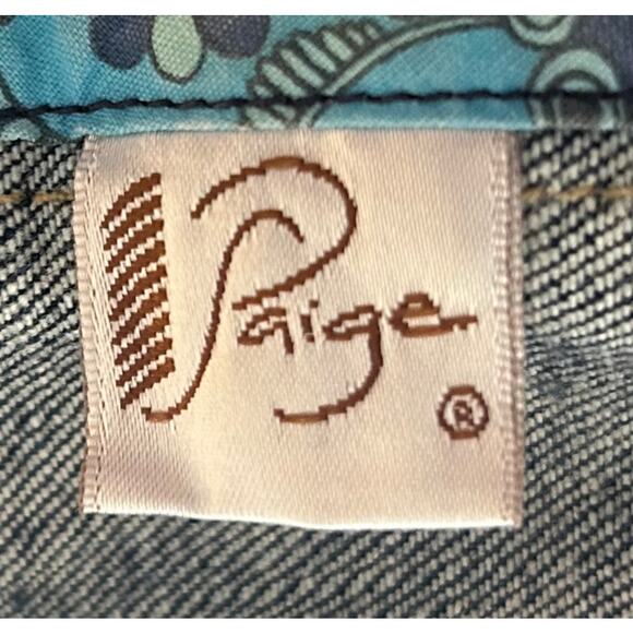 Paige Premium Denim Classic Blue Jean Jacket Women’s EUC Trucker Style, Size S - Picture 5 of 8